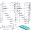 Wenqik 30 Pcs Clear Cassette Tape Case Audio Plastic Blank Storage Case