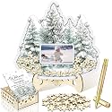 Wenqik 63 Pcs Baby It's Cold Outside Baby Shower Guest Book, White, Green