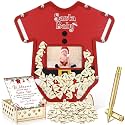 Wenqik 63 Pcs Christmas Santa Baby Shower Guest Book,Red