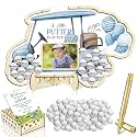 Wenqik 63 Pcs Golf Baby Shower Guest Book,Blue and Green