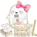 Wenqik 63 Pcs Pink Little Ghost Baby Shower Guest Book,Pink