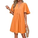 Wenrine Womens Shift Mini Dress Casual Short