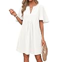 Wenrine Womens Shift Mini Dress Casual Short