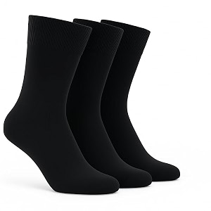 Wens Plain Dark Socks for Girls Boys