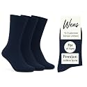 Wens Plain Dark Socks for Girls Boys