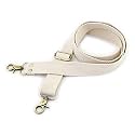 Wento 1pcs 31''-57'' Webbing Shoulder Cross Body Off White Bag Strap, Replacement Cross Body Purse Straps, Off White Canvas Purses Straps WTD34