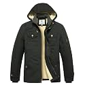 WenVen Men39s Winter Sherpa Parka Mid Length
