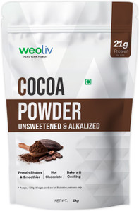 weoliv natural unsweetened cocoa  ideal for cake baking hot chocolate milkshakes  cocoa powder 1 kg