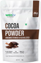 Weoliv Natural Unsweetened Cocoa | Ideal for Cake, Baking, Hot Chocolate, Milkshakes | Cocoa Powder (1 kg)