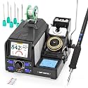 WEP 982D SE 200W 1S Heating Precision Soldering Iron Station for Electronics Repair &amp; DIY with 7 C245 Tips, 194°F-842°F, 4 Preset Channels, Auto Temp. Calibration, Sleep Mode, °C/°F, ESD Safe