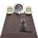WePet Cat Litter Mat Jumbo, Kitty Litter Trapping Mess Mat, XXLarge Size, 47 x 36 Inch, Durable Soft PVC Rug, No Phthalate, Urine Waterproof, Washable, Scatter Control, Litter Box Pad, Brown