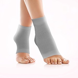 2 pair silicone gel heel socks for dry hard cracked heel repair pad swelling amp pain relief cushion support foot care ankle protection plantar fasciitis for men and women- multicolour-2 pair