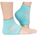 Silicone Gel Heel Socks for Dry Hard Cracked Heel Repair Pad, Swelling & Pain Relief, Cushion Support, Foot Care, Ankle Protection, Plantar Fasciitis for Men and Women- (Blue)