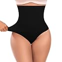 Werena Tummy Control Thong Shapewear for Women High Waisted Body Shaper Panties Shaping Thong Girdle Underwear