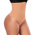 Werena Tummy Control Thong Shapewear for Women High Waisted Body Shaper Panties Shaping Thong Girdle Underwear