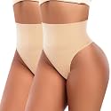 Werena Tummy Control Thong Shapewear for Women Seamless Shaping Novelty Thong Panties Body Shaper Underwear
