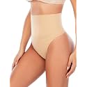 Werena Tummy Control Thong Shapewear for Women Seamless Shaping Novelty Thong Panties Body Shaper Underwear