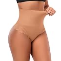 Werena Tummy Control Thong Shapewear for Women High Waisted Body Shaper Panties Shaping Thong Girdle Underwear