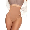 Werena Tummy Control Thong Shapewear for Women High Waisted Body Shaper Panties Shaping Thong Girdle Underwear