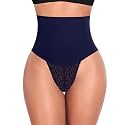 Werena Tummy Control Thong Shapewear for Women Lace Shaping Thong Girdle