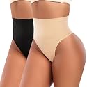 Werena Tummy Control Thong Shapewear for Women Seamless Shaping Novelty Thong Panties Body Shaper Underwear