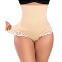Werena Tummy Control Thong Shapewear for Women High Waisted Body Shaper Panties Shaping Thong Girdle Underwear