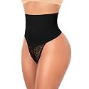Womens Thong Shapewear Mid to High Waisted Shaper Thong WN0017