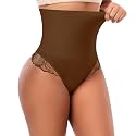 Werena Tummy Control Thong Shapewear for Women High Waisted Body Shaper Panties Shaping Thong Girdle Underwear