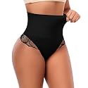 Werena Tummy Control Thong Shapewear for Women High Waisted Body Shaper Panties Shaping Thong Girdle Underwear