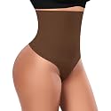 Werena Tummy Control Thong Shapewear for Women High Waisted Body Shaper Panties Shaping Thong Girdle Underwear