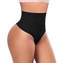 Werena Tummy Control Thong Shapewear for Women High Waisted Body Shaper Panties Shaping Thong Girdle Underwear