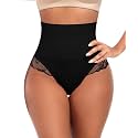 Werena Tummy Control Thong Shapewear for Women High Waisted Body Shaper Panties Shaping Thong Girdle Underwear