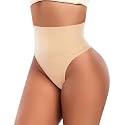Werena Tummy Control Thong Shapewear for Women Seamless Shaping Novelty Thong Panties Body Shaper Underwear