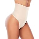 Werena Tummy Control Thong Shapewear for Women Seamless Shaping Novelty Thong Panties Body Shaper Underwear