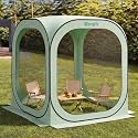Werph 6x6 Pop-Up Screen Tent, Mosquito Net Gazebo, UV Resistant, Green