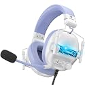 WESEARY Wired Gaming Headset for Xbox, PS5, PS4, Switch, PC, Mobile, Surround Sound Gaming Headphones with ENC Noise-Canceling Mic, 50mm Drivers, Soft Memory Foam Earcups for Atari 2600 Accessories