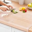 Wesiti Clear Acrylic Cutting Board with Counter Lip, 28"L x 16"W, Small