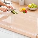 Wesiti Clear Acrylic Cutting Board with Counter Lip, 36"L x 24"W, Large