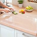 Wesiti Clear Acrylic Cutting Board with Counter Lip, 47" x 22", Extra Large
