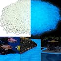 Wesiti Glow in the Dark Gravel, Fluorescent Glow in the Dark Rocks Decorations Fish Tank Rocks Decorative Aquarium Gravel Stones for Garden Room Planter Aesthetic, 300g/ 0.66lb (Sky Blue, 3-5 mm)