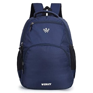 wesley matrix 156 inch 35l casual waterproof laptop backpackoffice bagcollege bagbusiness bagunisex travel backpack navy blue