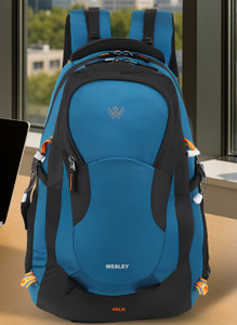 wesley spartan rucksack unisex travel hiking laptop bag fits upto 173 inch with raincover and internal organiser backpack college ba 45 l laptop backpack