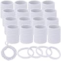 Wesnoy 120 Pcs Weaving Loom Refill Loops for 10'' Potholder Loom,White