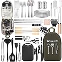 Wesqunie Camping Cooking Utensils Set, Cookware Set for Outdoor Hiking BBQ