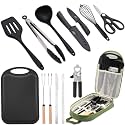 Wesqunie Camping Cooking Utensils Set, Cookware Set for Outdoor Hiking BBQ