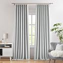 WEST LAKE 102 Inch Chenille Pinch Pleat 95% Blackout Window Curtain Panels