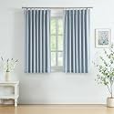 WEST LAKE 63 Inch Dusty Blue Bailey Pinch Pleated Full Blackout Curtains