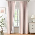 WEST LAKE Bailey Pinch Pleat Full Blackout Curtains 90 Inches Long