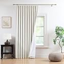 WEST LAKE Extra Long Bailey Pinch Pleat Blackout Curtains with Liner