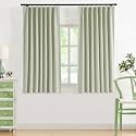 WEST LAKE Green Pinch Pleat Full Blackout Curtain Panels 72 Inches Long